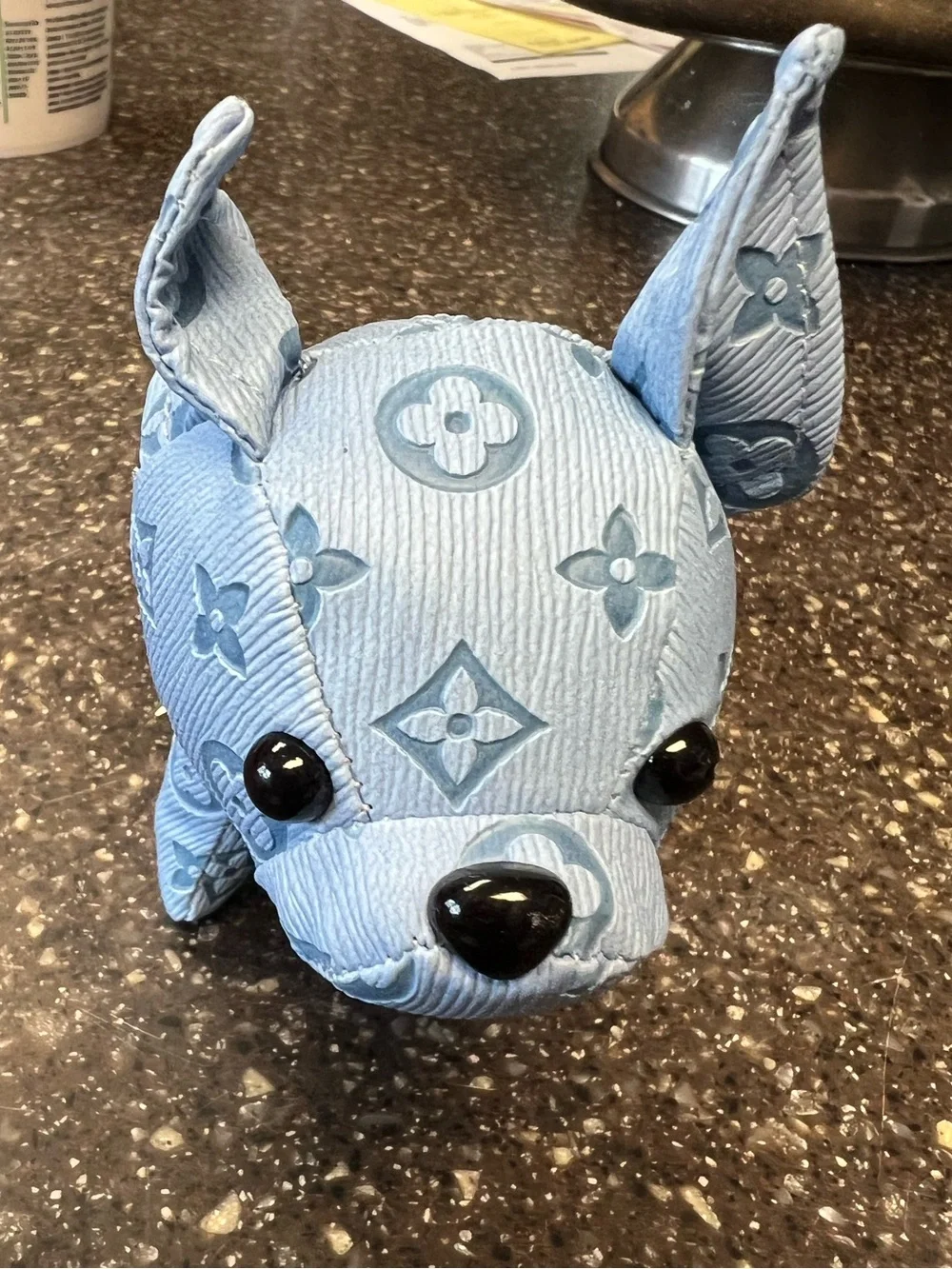 Designer-Style Frenchie Dog Bag Charm Keychain 🐶